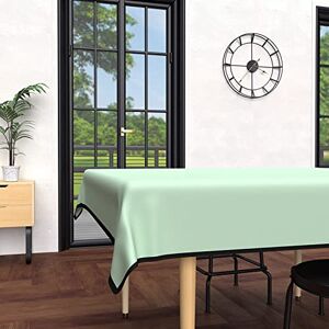 Soleil d'ocre , Rectangular Stain-Resistant Microfibre Washed Tablecloth 140 x 240 cm Bohemian Water Green Soleil d'ocre , Rectangular Stain-Resistant Microfibre Washed Tablecloth 140 x 240 cm Bohemian Water Green