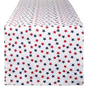 DII 4th of July & Memorial Day Décor, Cotton, Americana Stars, Table Runner, 14x72 DII 4th of July & Memorial Day Décor, Cotton, Americana Stars, Table Runner, 14x72