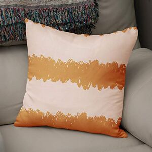 Bonamaison Decorative Cushion Cover, Polycotton, Orange, Standard Bonamaison Decorative Cushion Cover, Polycotton, Orange, Standard