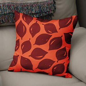 Bonamaison Decorative Cushion Cover Orange & Bordeux, Throw Pillow Covers, Home Decorative Pillowcases for Livingroom, Sofa, Bedroom, Size: 50x50 Cm Designed and Manufactured in Turkey Bonamaison Decorative Cushion Cover Orange & Bordeux, Throw Pillow Covers, Home Decorative Pillowcases for Livingroom, Sofa, Bedroom, Size: 50x50 Cm Designed and Manufactured in Turkey