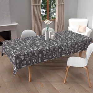 Soleil d'ocre Printed Tablecloth Stain-Resistant Rectangular 140 x 300 cm Coffee Soleil d'ocre Printed Tablecloth Stain-Resistant Rectangular 140 x 300 cm Coffee