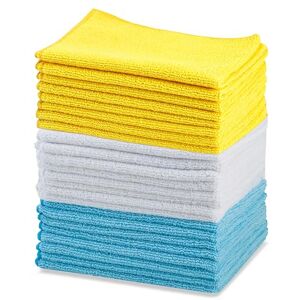 Amazon Basics Microfiber Cleaning Cloths - Multi Color - 30 x 41 cm, 24 pcs Amazon Basics Microfiber Cleaning Cloths - Multi Color - 30 x 41 cm, 24 pcs