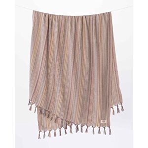 Teema Large Turkish Beach Towel 100% Turkish Cotton Sand Free Fast Drying Versatile and Multi-Use The Labyrinth (Tan) Teema Large Turkish Beach Towel 100% Turkish Cotton Sand Free Fast Drying Versatile and Multi-Use The Labyrinth (Tan)