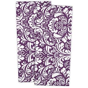 DII Cotton Damask Kitchen Dish Towels, 28 x 18 Set of 2, Low Lint Decorative Tea Towel for Everyday Cooking and Baking-Eggplant DII Cotton Damask Kitchen Dish Towels, 28 x 18 Set of 2, Low Lint Decorative Tea Towel for Everyday Cooking and Baking-Eggplant