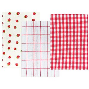 Wrapables Red Strawberries Cotton Kitchen Dish Towels - Kitchen Dish Towels Wrapables Red Strawberries Cotton Kitchen Dish Towels - Kitchen Dish Towels