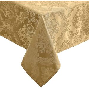 Elrene Damask Tablecloth - Gold - 52" x 70" Polyester Elrene Damask Tablecloth - Gold - 52" x 70" Polyester