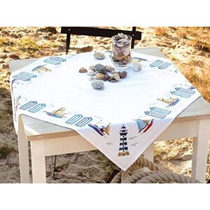 Vervaco "Beach Tablecloth Counted Cross Stitch Kit, 100 Percent Cotton, Multi-Colour Vervaco "Beach Tablecloth Counted Cross Stitch Kit, 100 Percent Cotton, Multi-Colour