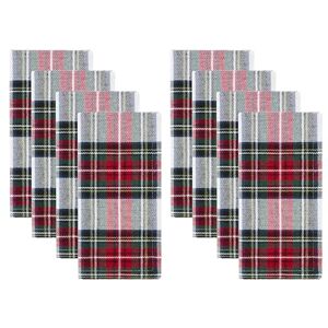 Elrene Home Fashions Christmas Classic Holiday Plaid Cotton Twill Napkin - Napkins Elrene Home Fashions Christmas Classic Holiday Plaid Cotton Twill Napkin - Napkins