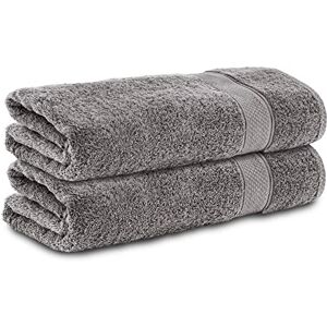 Komfortec Set of 2 Hand Towels 50 x 100 cm 100% Cotton 470 g/m² Terry Cloth Soft Anthracite Grey Komfortec Set of 2 Hand Towels 50 x 100 cm 100% Cotton 470 g/m² Terry Cloth Soft Anthracite Grey