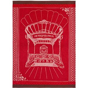 Coucke Metropolitan Red Cotton Tea Towel - Tea Towel Coucke Metropolitan Red Cotton Tea Towel - Tea Towel