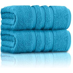 GC GAVENO CAVAILIA Pack of 2 Ultra Soft Super Absorbent Bath Sheets, 550 GSM 100% Cotton Line Texture Towels, Egyptian, Turquoise, 80x140 Cm GC GAVENO CAVAILIA Pack of 2 Ultra Soft Super Absorbent Bath Sheets, 550 GSM 100% Cotton Line Texture Towels, Egyptian, Turquoise, 80x140 Cm