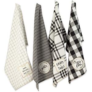 DII Black Cotton Dishtowel Set - Kitchen Collection DII Black Cotton Dishtowel Set - Kitchen Collection