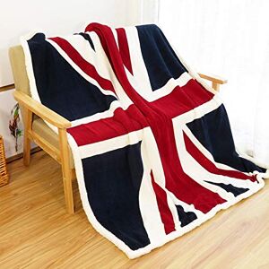 Ukeler Flannel Sherpa Throw 50'' x 60'' Union Jack Fleece Blanket Soft Comfy Flannel Blanket Throws for Bed/Couch/Sofa/Office/Camping Ukeler Flannel Sherpa Throw 50'' x 60'' Union Jack Fleece Blanket Soft Comfy Flannel Blanket Throws for Bed/Couch/Sofa/Office/Camping
