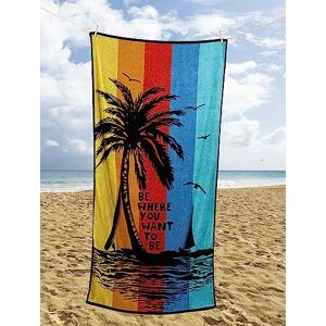 Rapport Home Ultra Absorbent Tropical Palm Tree Beach Towel Rapport Home Ultra Absorbent Tropical Palm Tree Beach Towel