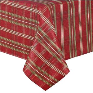 Elrene Holiday Tablecloth - Red - Rectangular - 120" x 60" - Tablecloth Elrene Holiday Tablecloth - Red - Rectangular - 120" x 60" - Tablecloth