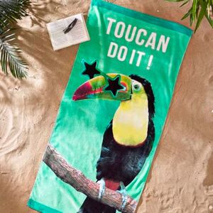 Catherine Lansfield Toucan DO IT 76 x 160 Beach Towel (Pair) Catherine Lansfield Toucan DO IT 76 x 160 Beach Towel (Pair)