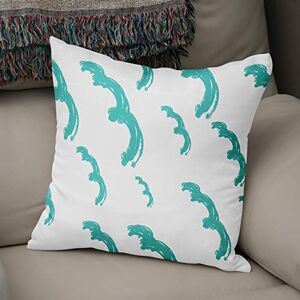 Bonamaison Decorative Cushion Cover, Polycotton, Teal, Standard Bonamaison Decorative Cushion Cover, Polycotton, Teal, Standard
