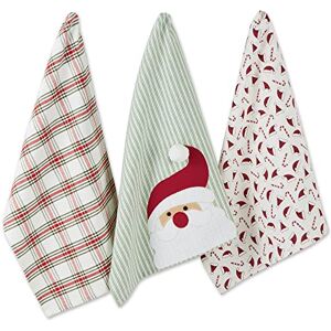 DII Christmas Kitchen Collection Embellished Dishtowel Set, 18x28, Santa, 3 Piece DII Christmas Kitchen Collection Embellished Dishtowel Set, 18x28, Santa, 3 Piece