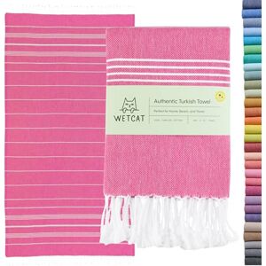 WETCAT Turkish Beach Towel Oversized 38x71 100% Cotton Sand Free Quick Dry Towel Extra Large Turkish Towel Light Travel Towel for Adults Beach Gifts Beach Accessories Fuchsia WETCAT Turkish Beach Towel Oversized 38x71 100% Cotton Sand Free Quick Dry Towel Extra Large Turkish Towel Light Travel Towel for Adults Beach Gifts Beach Accessories Fuchsia