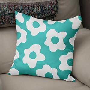 Bonamaison Decorative Cushion Cover, Polycotton, Teal, Standard Bonamaison Decorative Cushion Cover, Polycotton, Teal, Standard