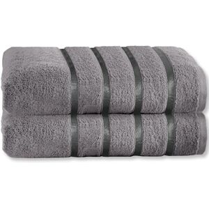 GC GAVENO CAVAILIA Fade Resistant Luxury Towels, Extra Absorbent 100% Ringspun Egyptian Cotton 500 GSM Bathroom Set, Dark Grey, 2PK Bath Sheet 554851 GC GAVENO CAVAILIA Fade Resistant Luxury Towels, Extra Absorbent 100% Ringspun Egyptian Cotton 500 GSM Bathroom Set, Dark Grey, 2PK Bath Sheet 554851