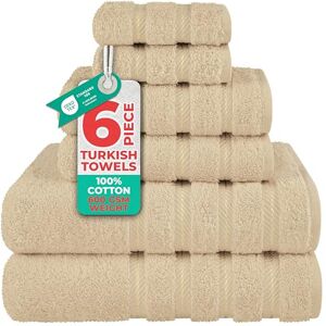 American Soft Linen 6 Piece Towel Set - Bath, Hand, Washcloths - Turkish Cotton American Soft Linen 6 Piece Towel Set - Bath, Hand, Washcloths - Turkish Cotton
