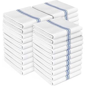 Zeppoli Kitchen Towel Set 30 Pack White Cotton Dish Towels Soft and Absorbent Zeppoli Kitchen Towel Set 30 Pack White Cotton Dish Towels Soft and Absorbent