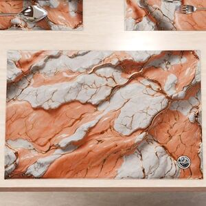 PETTI Artigiani Italiani MARBLELIZED Washable American Placemats, Place Mats in Powder Marble Effect, Set of 6 (30 x 45 cm) Elegant, Ideal for Breakfast, Lunch and Dinner, Gift Idea, 100% Made in Italy PETTI Artigiani Italiani MARBLELIZED Washable American Placemats, Place Mats in Powder Marble Effect, Set of 6 (30 x 45 cm) Elegant, Ideal for Breakfast, Lunch and Dinner, Gift Idea, 100% Made in Italy