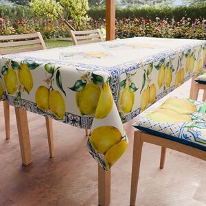 PETTI Artigiani Italiani Stain Resistant Rectangular Tablecloth Kitchen Table Cover Vietri Design 01 x 12 Seater (140 x 240 cm) 100% Made in Italy PETTI Artigiani Italiani Stain Resistant Rectangular Tablecloth Kitchen Table Cover Vietri Design 01 x 12 Seater (140 x 240 cm) 100% Made in Italy