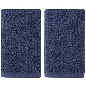 Tommy Bahama Eddie Bauer Hand Towel Set, Highly Absorbent Cotton Bathroom Decor, Low Linting & Fade Resistant (Northern Pacific Dark Blue, 2 Piece) Tommy Bahama Eddie Bauer Hand Towel Set, Highly Absorbent Cotton Bathroom Decor, Low Linting & Fade Resistant (Northern Pacific Dark Blue, 2 Piece)