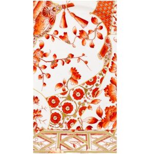 Caspari Gilded Porcelain Coral Guest Towel Napkins 15 Per Package Caspari Gilded Porcelain Coral Guest Towel Napkins 15 Per Package