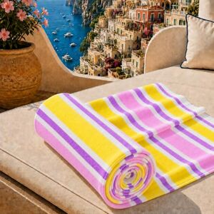 PETTI Artigiani Italiani Microfibre Beach Towel, Beach or Pool Towel, Beach Towel, Large 90 x 180 cm, Millerighe 21 PETTI Artigiani Italiani Microfibre Beach Towel, Beach or Pool Towel, Beach Towel, Large 90 x 180 cm, Millerighe 21