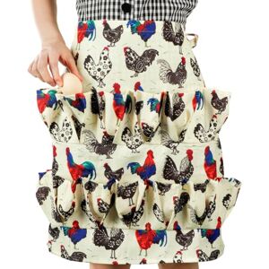 Homaisson Egg Apron - Durable Canvas Egg Gathering Apron for Chicken Duck Goose Eggs Homaisson Egg Apron - Durable Canvas Egg Gathering Apron for Chicken Duck Goose Eggs