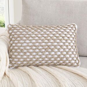 Boho Living Jada Premium Woven Design Living Room Decor Decorative Throw Pillow Case, (1) 12" x 20" Pillow Case, White Boho Living Jada Premium Woven Design Living Room Decor Decorative Throw Pillow Case, (1) 12" x 20" Pillow Case, White