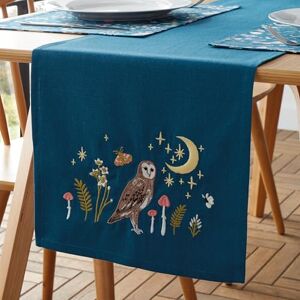 Catherine Lansfield Enchanted Twilight Animals Cotton 33x220cm Dining Table Runner Navy Blue - Table Runner Catherine Lansfield Enchanted Twilight Animals Cotton 33x220cm Dining Table Runner Navy Blue - Table Runner