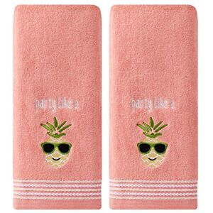 SKL Home by Saturday Knight Ltd. Party Pineapple 2 Pc Hand Towel Set - hand towel set SKL Home by Saturday Knight Ltd. Party Pineapple 2 Pc Hand Towel Set - hand towel set
