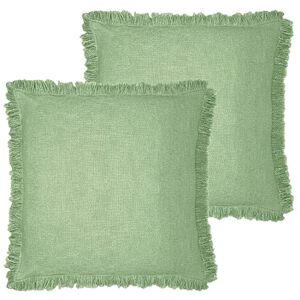 furn. Korin Polyester Filled Cushion Twin Pack, Cotton, Eucalyptus,50 x 50cm furn. Korin Polyester Filled Cushion Twin Pack, Cotton, Eucalyptus,50 x 50cm