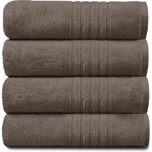 GC GAVENO CAVAILIA New Hampton Hand, Ultra Soft Extra Absorbent Pack of 4 Luxury Towel Set, 100% Ringspun Cotton, Egyptian, Walnut, 50x80 Cm GC GAVENO CAVAILIA New Hampton Hand, Ultra Soft Extra Absorbent Pack of 4 Luxury Towel Set, 100% Ringspun Cotton, Egyptian, Walnut, 50x80 Cm