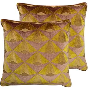 Paoletti Leveque Twin Pack Polyester Filled Cushions, Ochre/Blush, 50 x 50cm Paoletti Leveque Twin Pack Polyester Filled Cushions, Ochre/Blush, 50 x 50cm