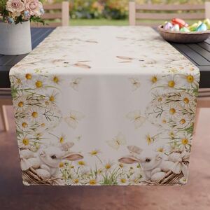 PETTI Artigiani Italiani Kitchen Textile Accessories, Elegant Easter Table Runner 40 x 140 cm in Microfibre, Table Cloth in Digital Print, 26 31, 100% Made in Italy PETTI Artigiani Italiani Kitchen Textile Accessories, Elegant Easter Table Runner 40 x 140 cm in Microfibre, Table Cloth in Digital Print, 26 31, 100% Made in Italy