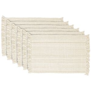 DII Tabletop Collection, Cotton, Off- White, Placemat Set, 13x19 DII Tabletop Collection, Cotton, Off- White, Placemat Set, 13x19
