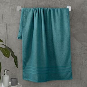 Catherine Lansfield Zero Twist Cotton 90x140cm Bath Sheet Pair Teal Green Catherine Lansfield Zero Twist Cotton 90x140cm Bath Sheet Pair Teal Green