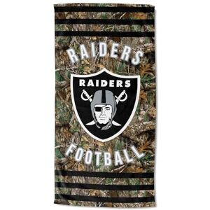 Northwest The Company NFL Las Vegas Raiders Beach Towel, 30" x 60", Realtree Stripes Northwest The Company NFL Las Vegas Raiders Beach Towel, 30" x 60", Realtree Stripes