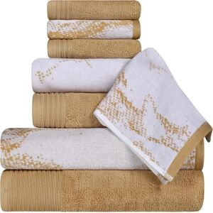 Superior Cotton 8 Piece Assorted Solid and Marble Towel Set, Includes 2 Bath, 2 Hand, 4 Washcloths/Face Towels, Soft, Absorbent, Decorative Bathroom Accessories, Home Essentials, Bronze Superior Cotton 8 Piece Assorted Solid and Marble Towel Set, Includes 2 Bath, 2 Hand, 4 Washcloths/Face Towels, Soft, Absorbent, Decorative Bathroom Accessories, Home Essentials, Bronze