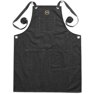 OUTSET Black Denim Grill Apron For Men and Women OUTSET Black Denim Grill Apron For Men and Women