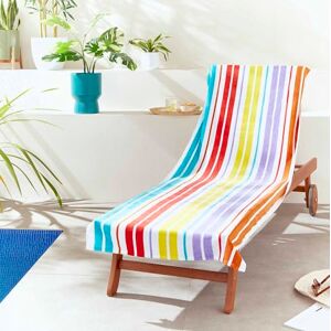 Catherine Lansfield Rainbow Stripe Lounge Pair Beach Towels 76 x 200 + 20 cm Catherine Lansfield Rainbow Stripe Lounge Pair Beach Towels 76 x 200 + 20 cm