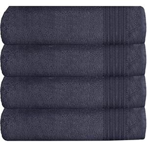 GC GAVENO CAVAILIA Extra Absorbent Luxury, Ultra Soft New Hampton 100% Ringspun Cotton Bath Towels, Pack of 4, Egyptian, Navy, 70x120 Cm GC GAVENO CAVAILIA Extra Absorbent Luxury, Ultra Soft New Hampton 100% Ringspun Cotton Bath Towels, Pack of 4, Egyptian, Navy, 70x120 Cm