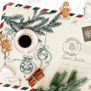 CREARREDA Christmas Placemats, Set of 4 PVC Breakfast Placemats, 48 x 33 cm, Non-Slip, Washable, Dirt-Resistant, Heat Resistant, Made in Italy CREARREDA Christmas Placemats, Set of 4 PVC Breakfast Placemats, 48 x 33 cm, Non-Slip, Washable, Dirt-Resistant, Heat Resistant, Made in Italy