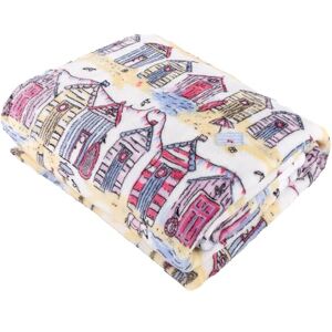 furn. Beach Huts Throw – Soft Fleece Coastal Print Blanket (Multicolour – 130x150cm) furn. Beach Huts Throw – Soft Fleece Coastal Print Blanket (Multicolour – 130x150cm)
