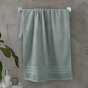 Catherine Lansfield Zero Twist 450 gsm Soft & Absorbent Cotton Bath Sheet Pair Sage Green Catherine Lansfield Zero Twist 450 gsm Soft & Absorbent Cotton Bath Sheet Pair Sage Green